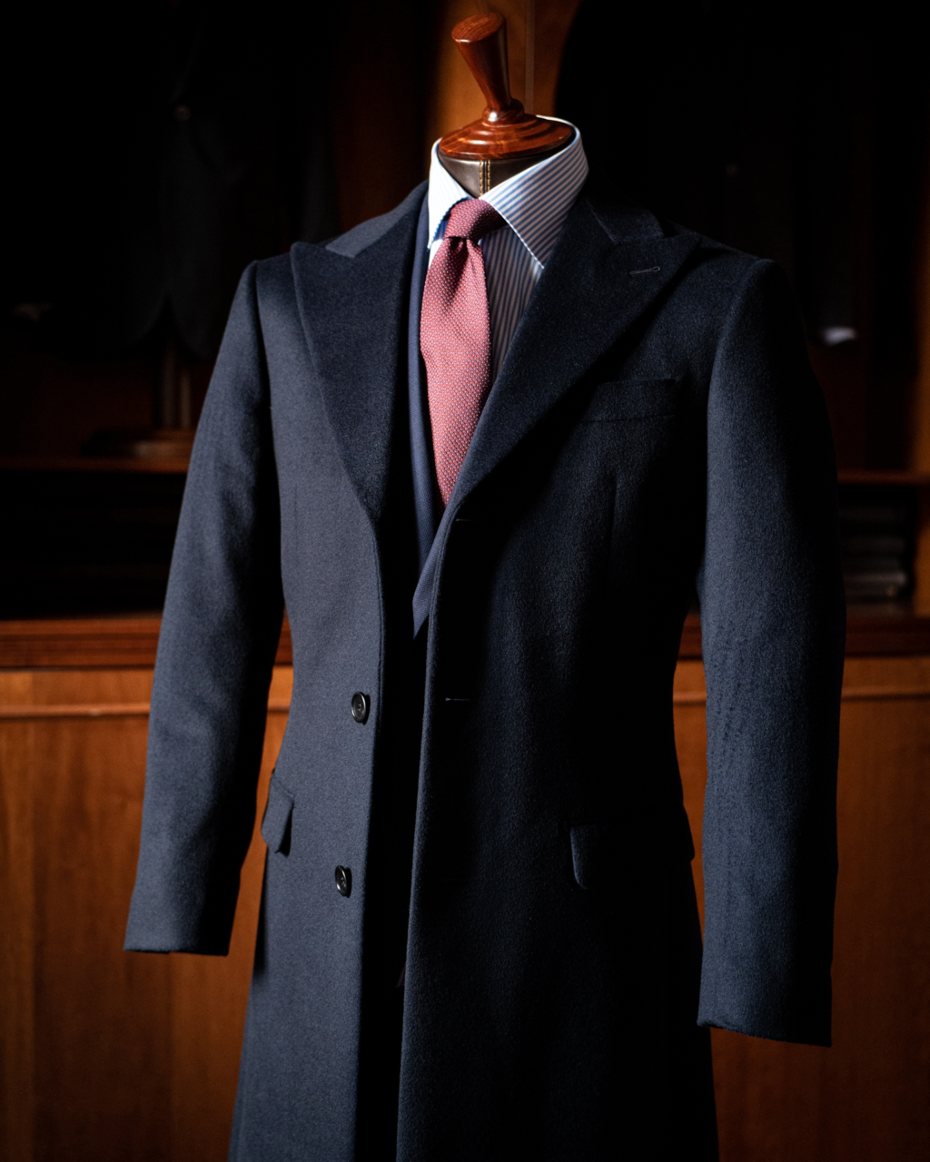 Dark Blue Mantegna Coat