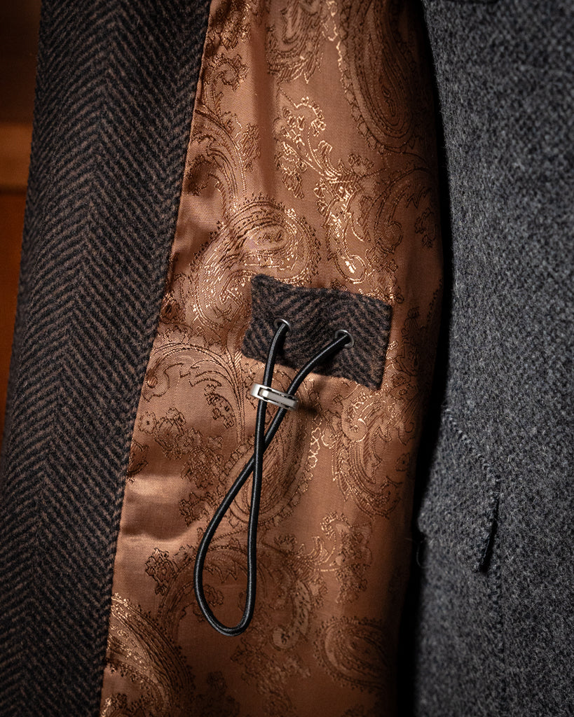 Cappotto Marrone Spinato