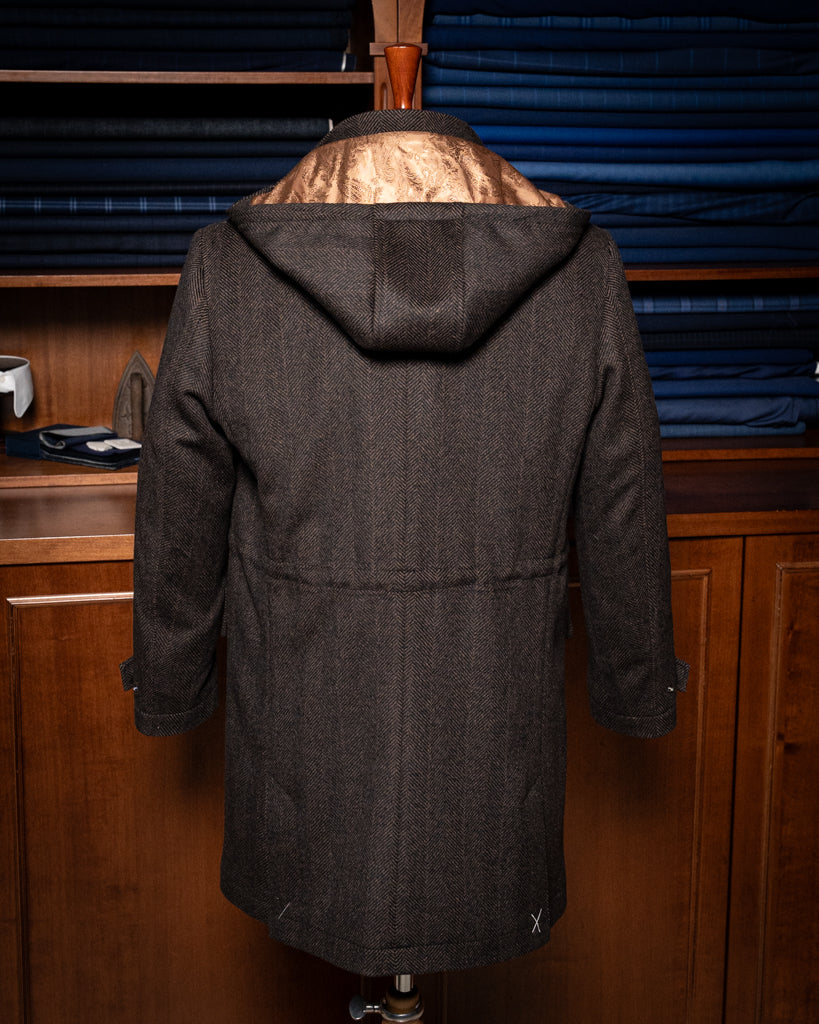 Cappotto Marrone Spinato