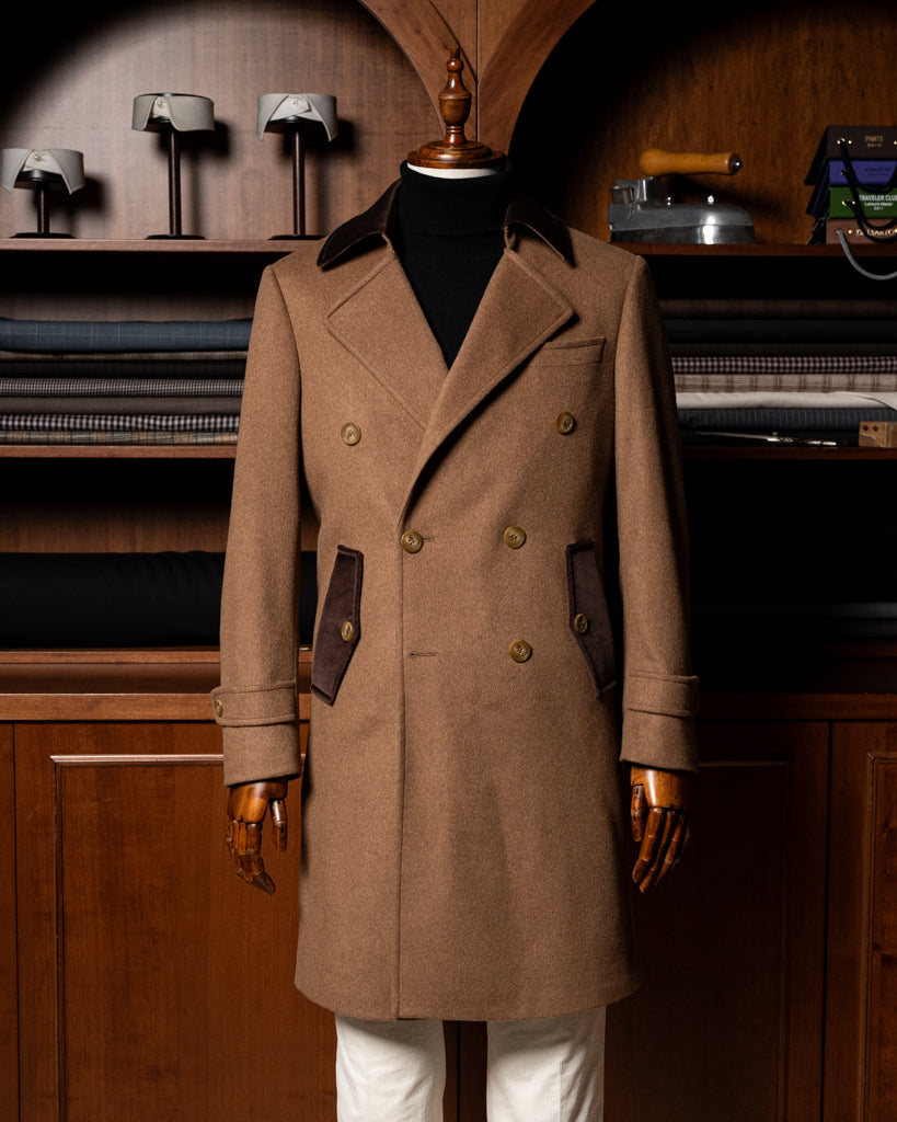 Napoleon Coat Camel Double Breasted