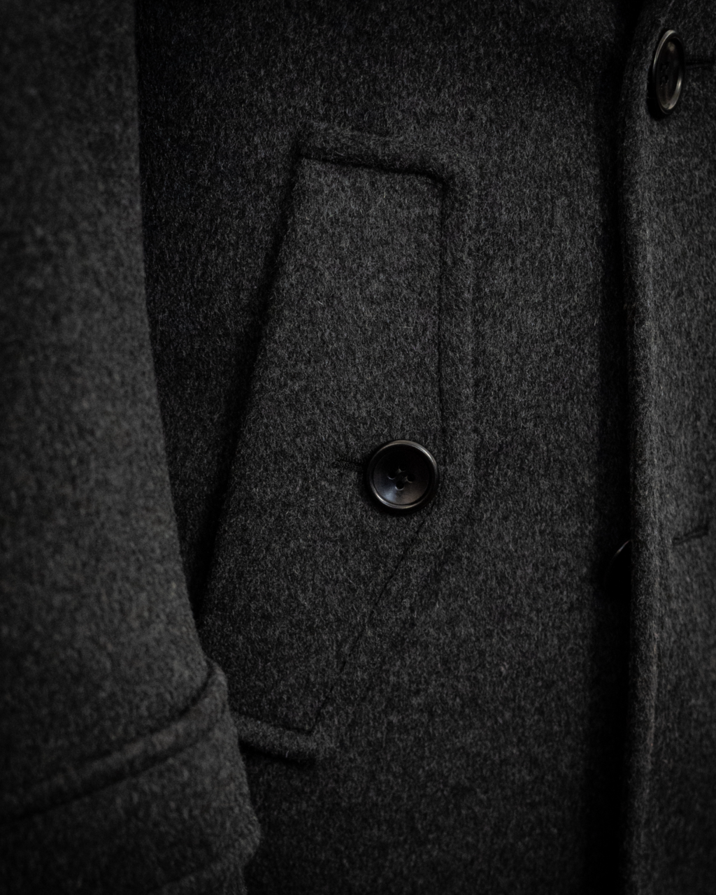 Napoleon Gray Coat in Wool and Cashmere