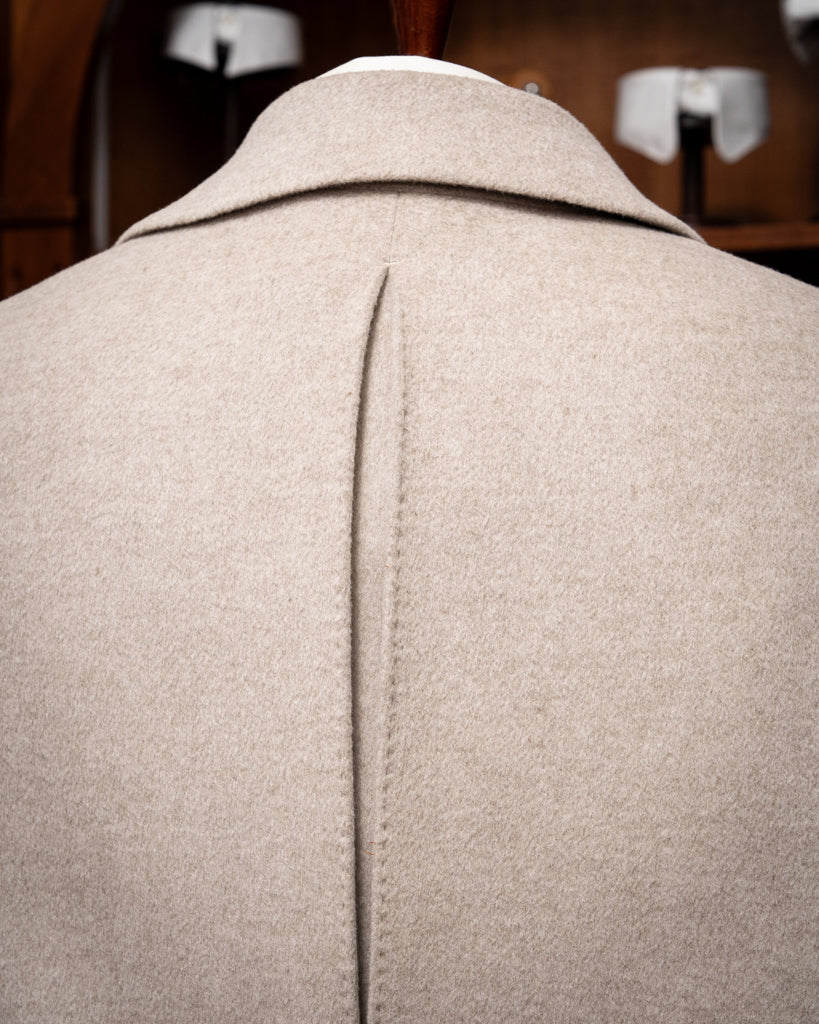 Double-Breasted Sand Coat
