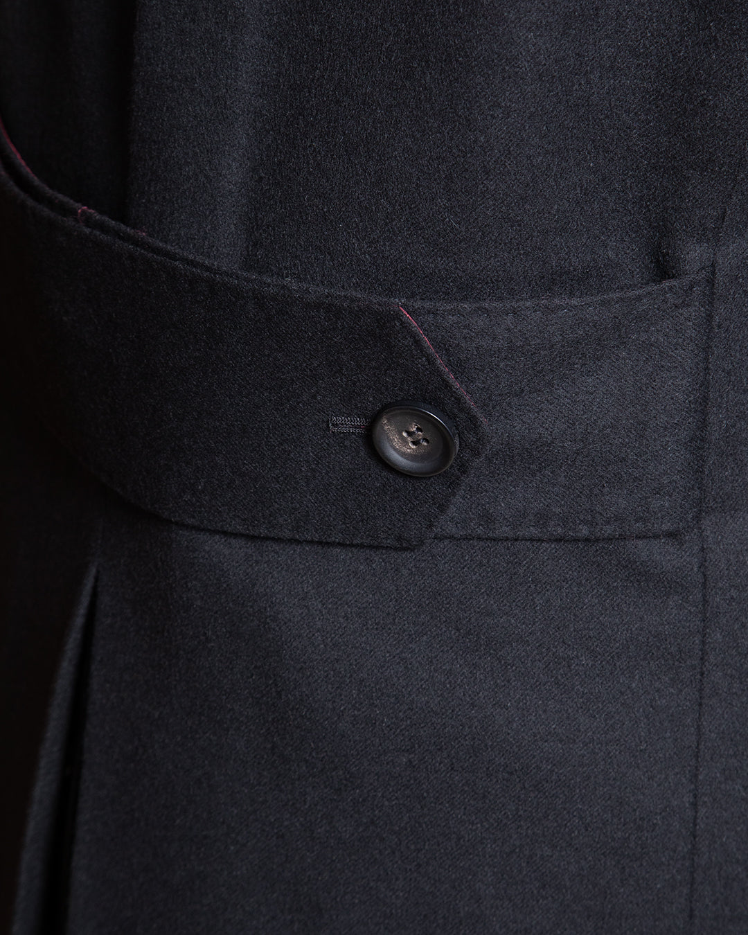 Ulster Blue Cashmere Wool Coat