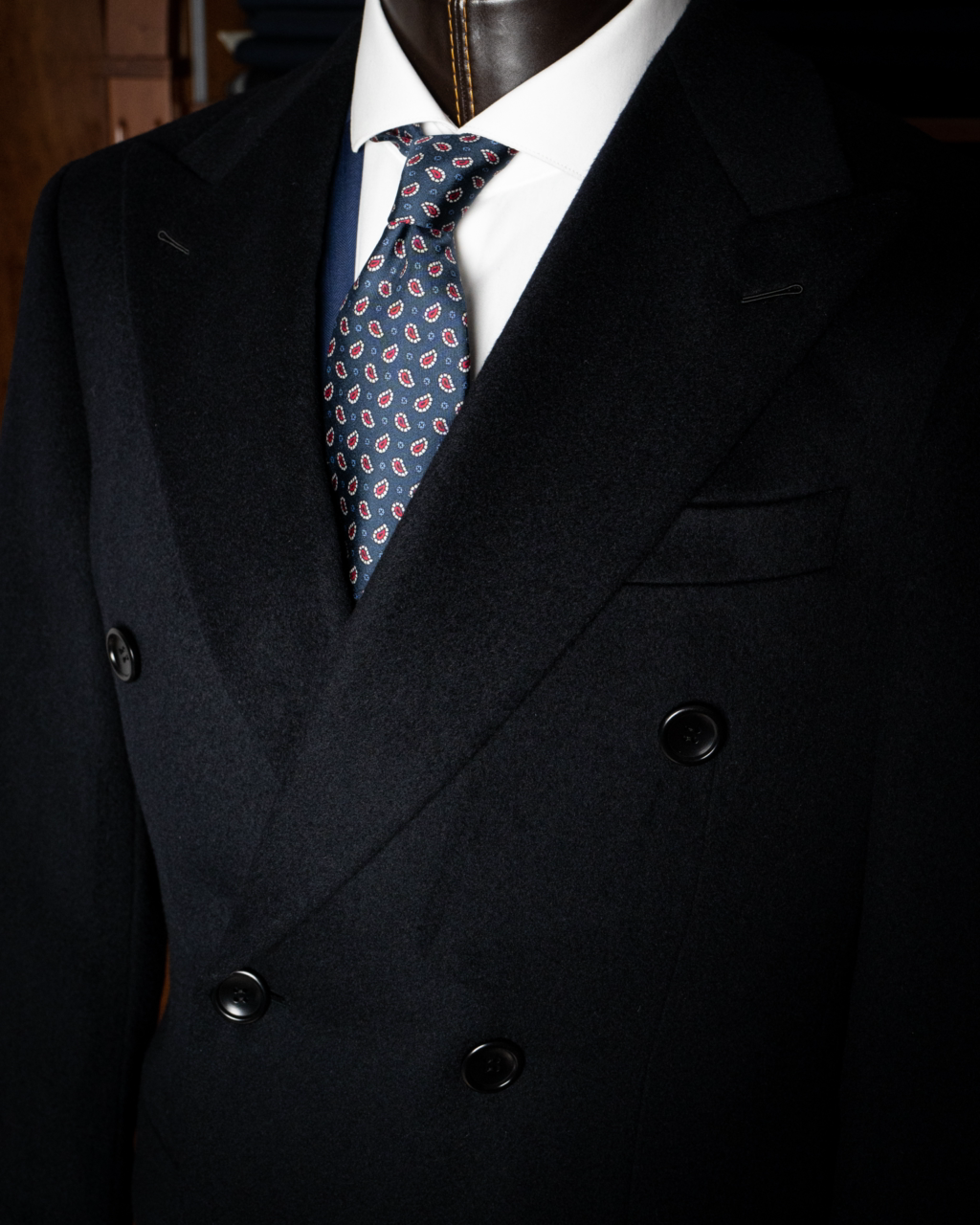 Cappotto Ghiberti Blu Doppiopetto