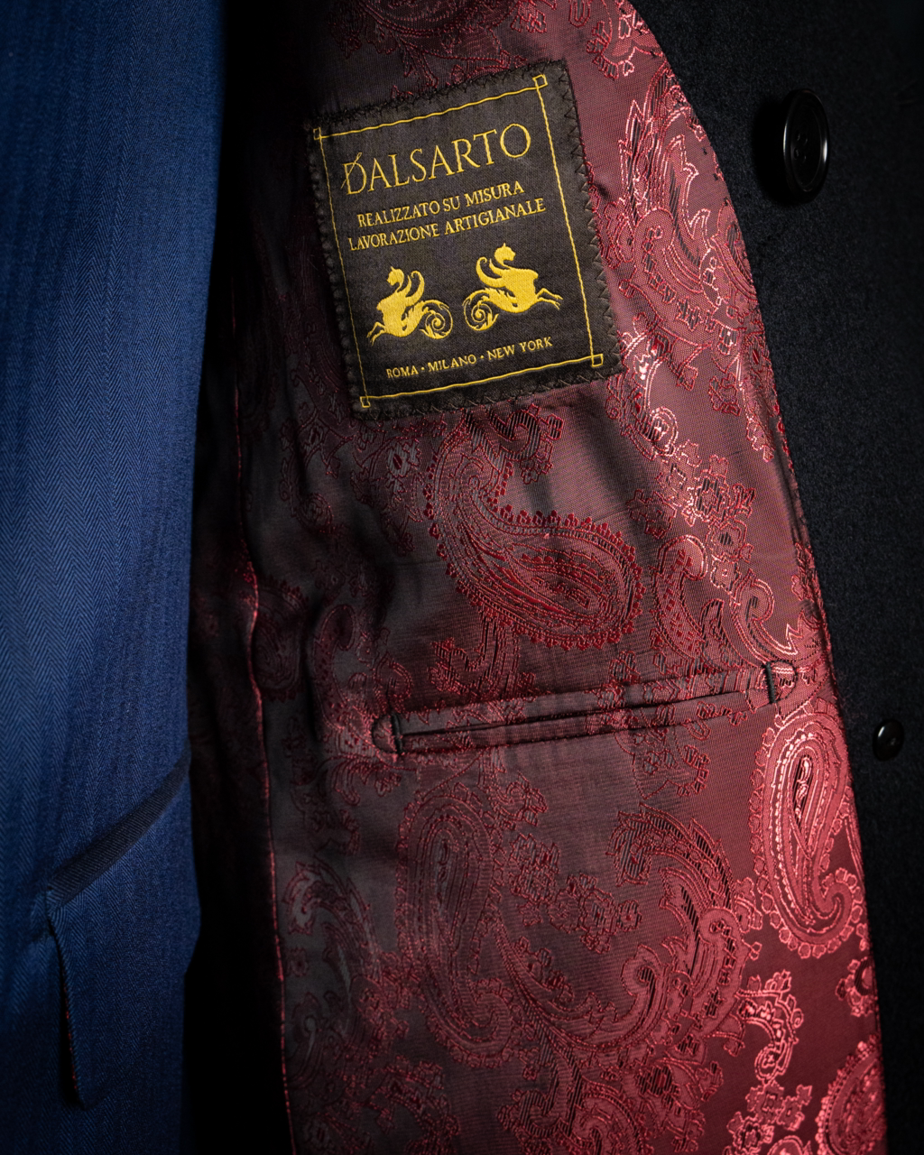 Cappotto Ghiberti Blu Doppiopetto