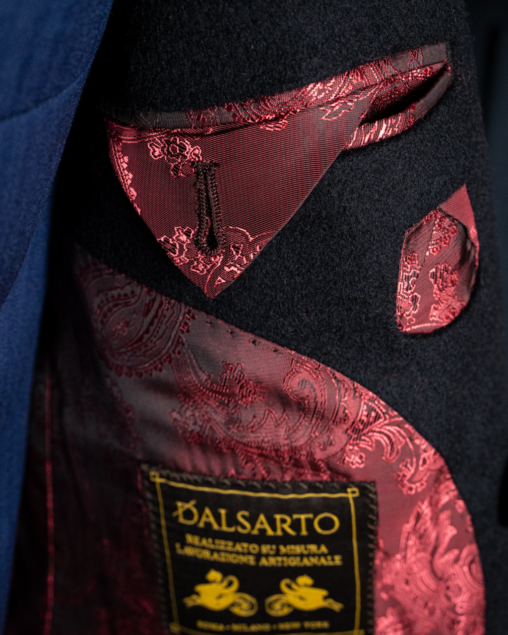 Cappotto Ghiberti Blu Doppiopetto