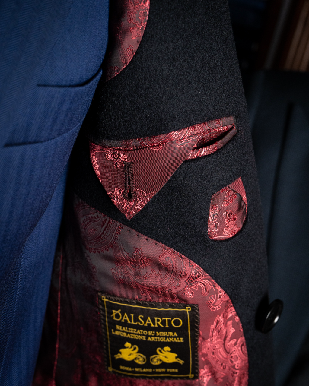 Cappotto Ghiberti Blu Doppiopetto