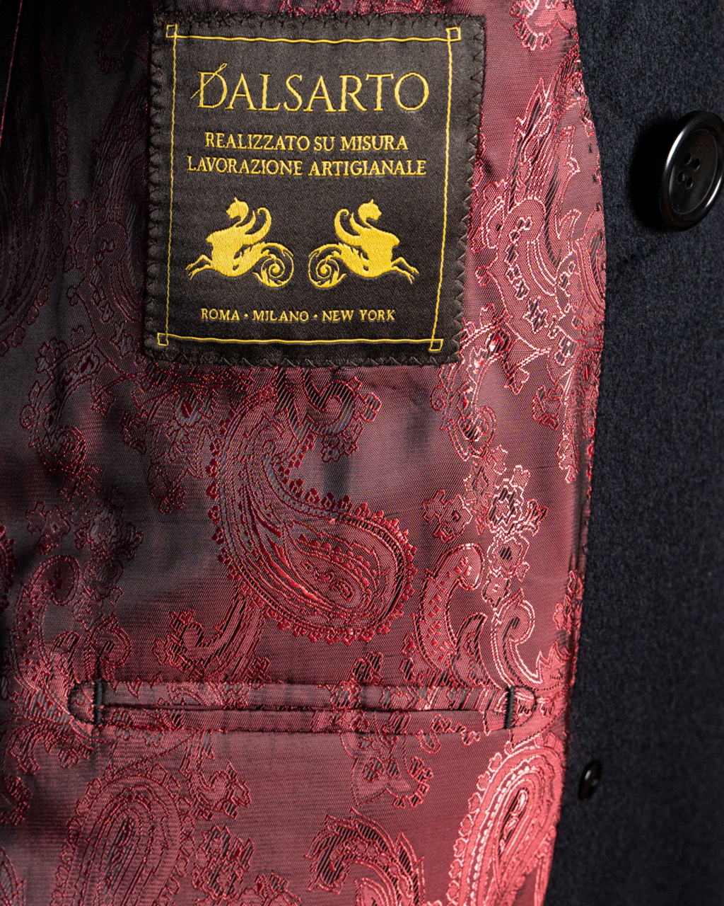 Cappotto Ghiberti Blu Doppiopetto