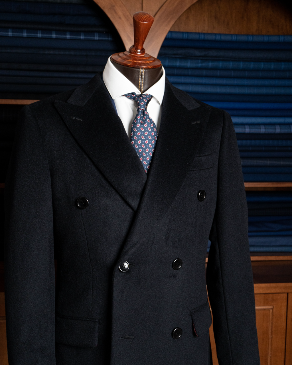 Cappotto Ghiberti Blu Doppiopetto