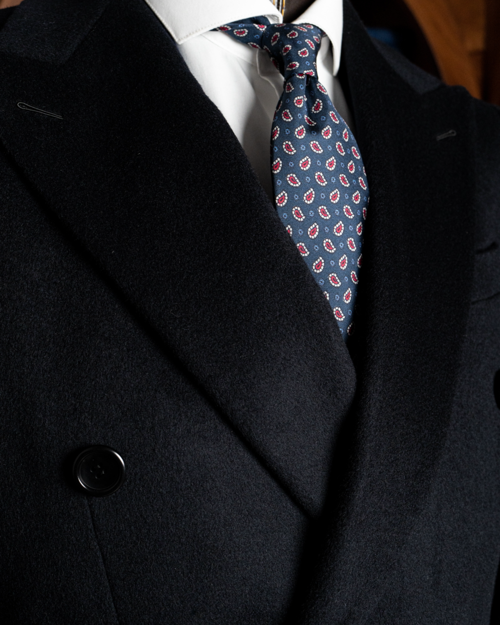 Cappotto Ghiberti Blu Doppiopetto