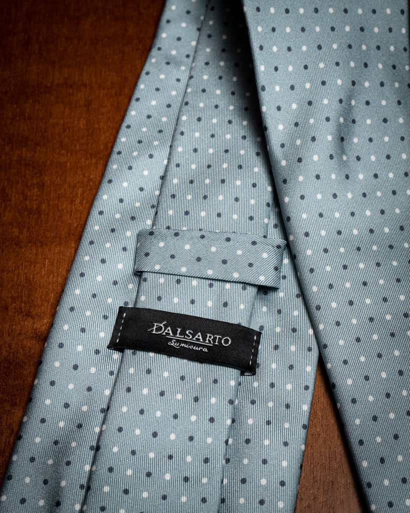 Agostino Blue Polka Dot Tie