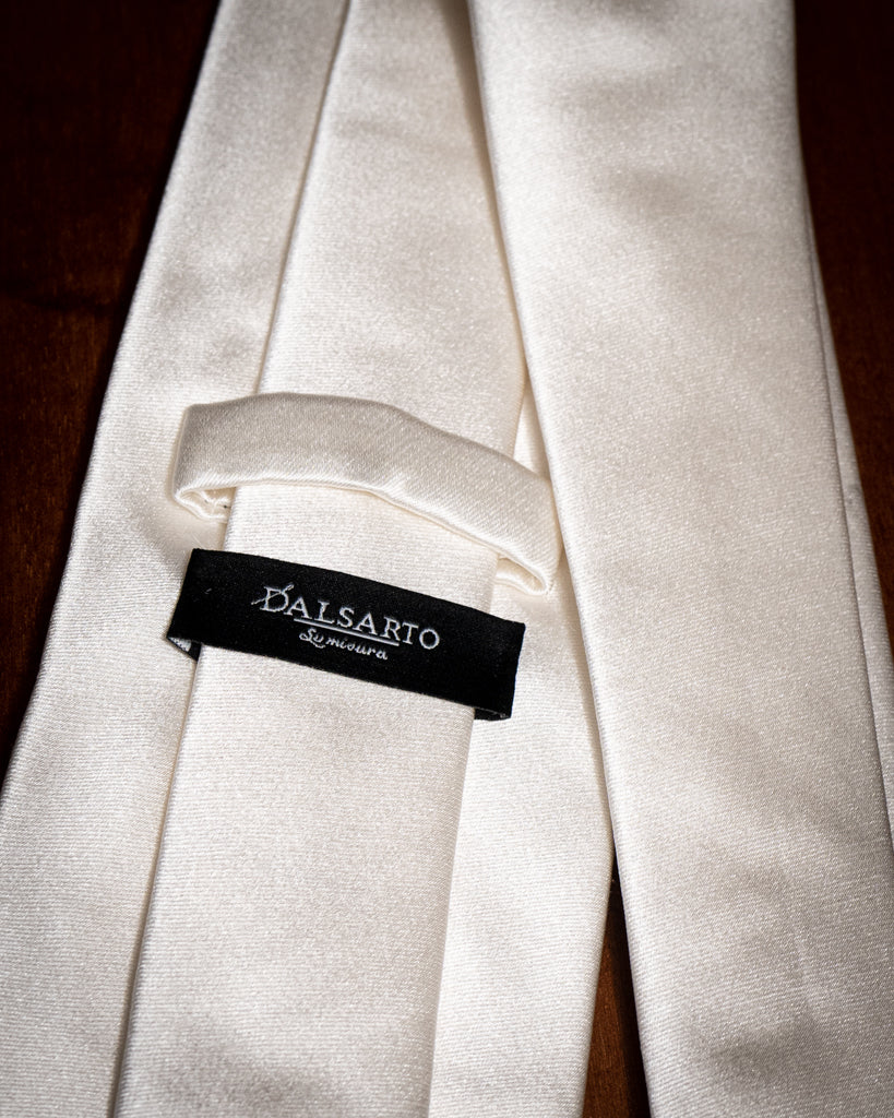 Cravatta Bianca in Raso