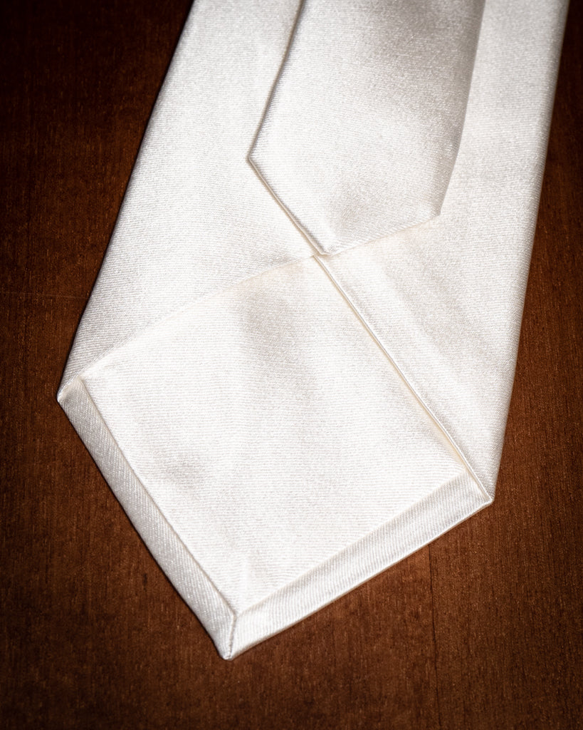 Cravatta Bianca in Raso