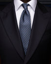 Blue Tie with Light Blue Micro Checks