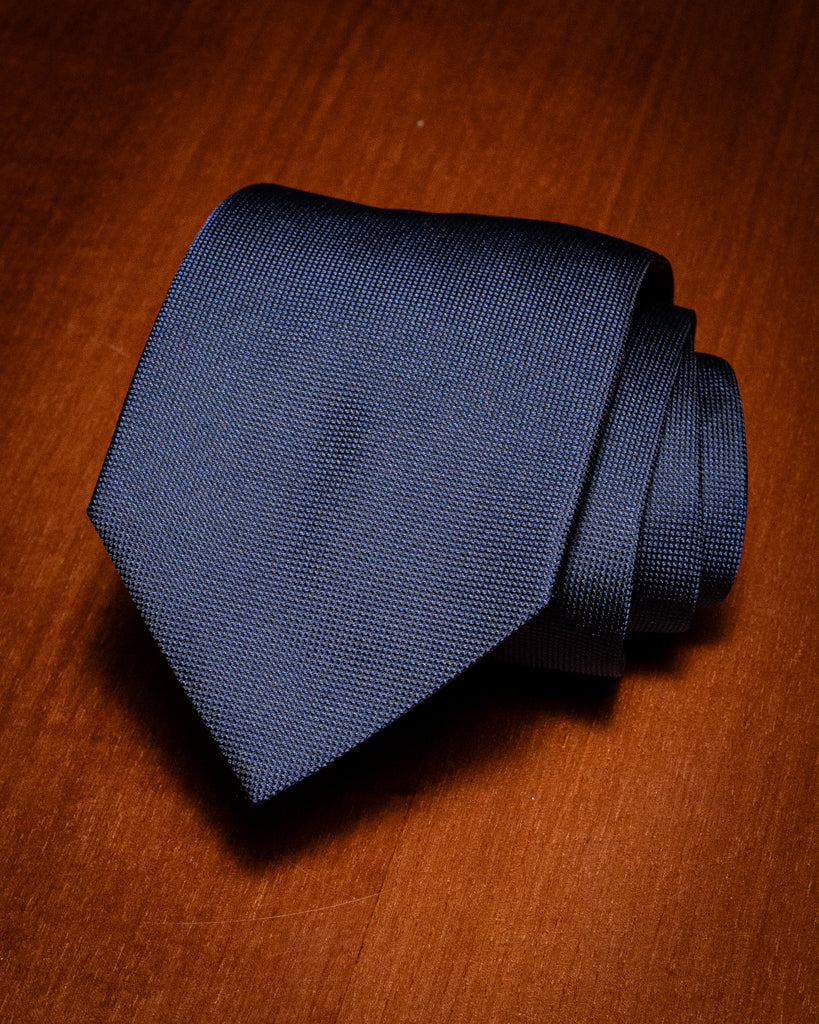 Agostino Blue Piquet Tie