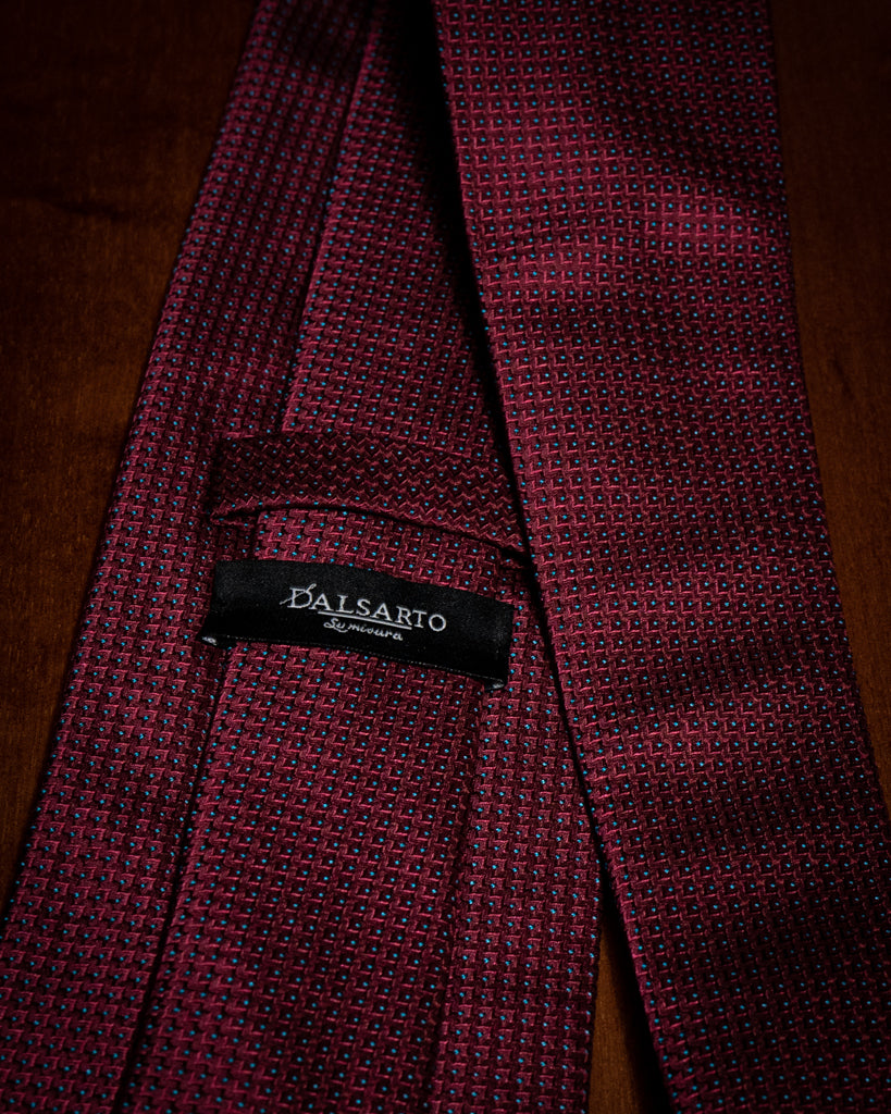Cravatta Bordeaux con Fantasia