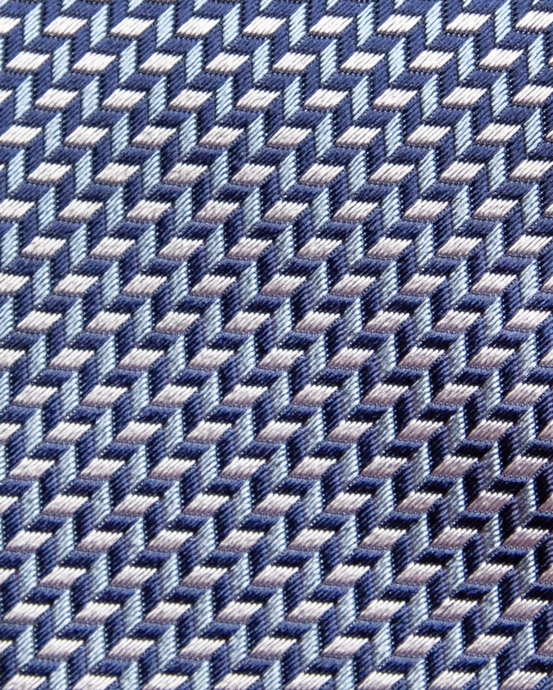 Cravatta Fantasia Bianca, Blu e Celeste