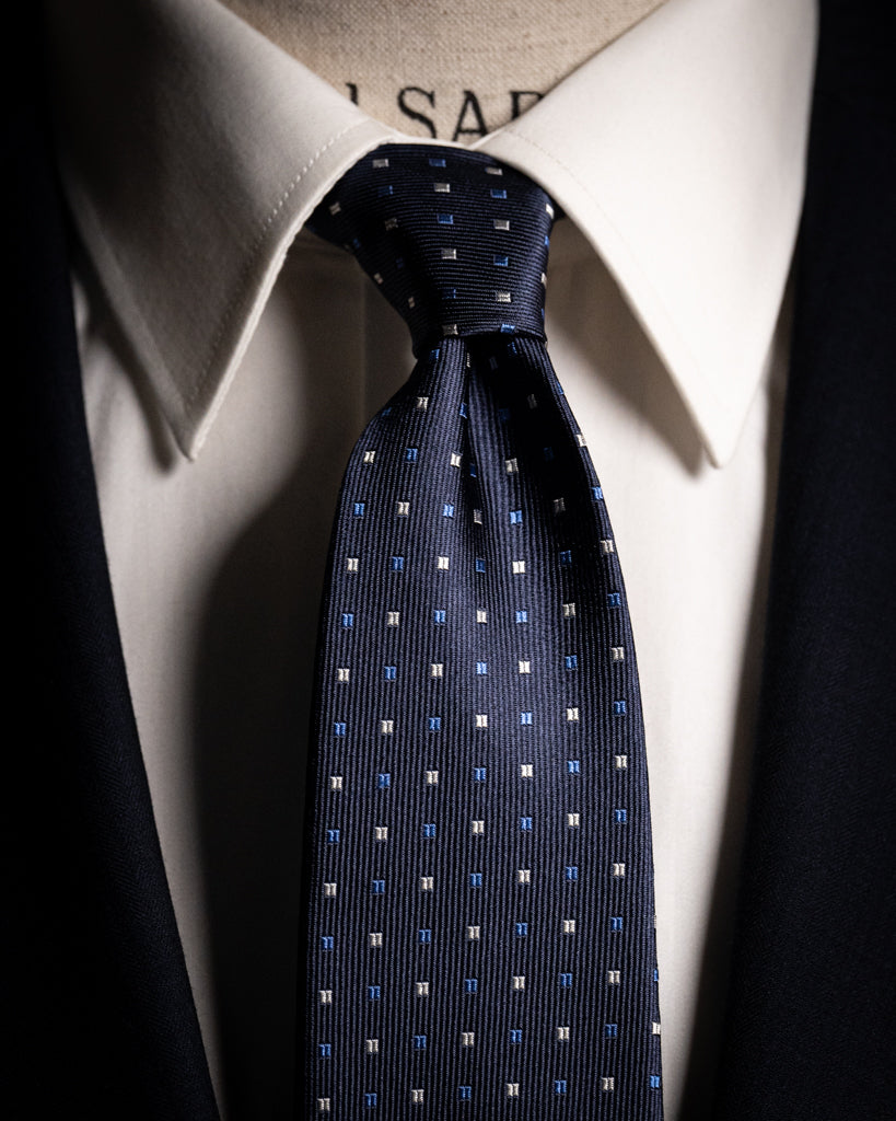 #color_Blu Notte con Quadri Azzurri e Bianchi
