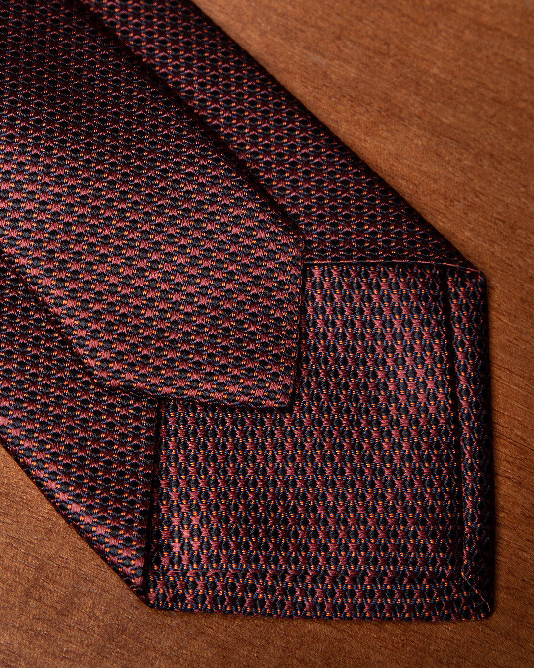 Cravatta Micro-Jacquard Rame