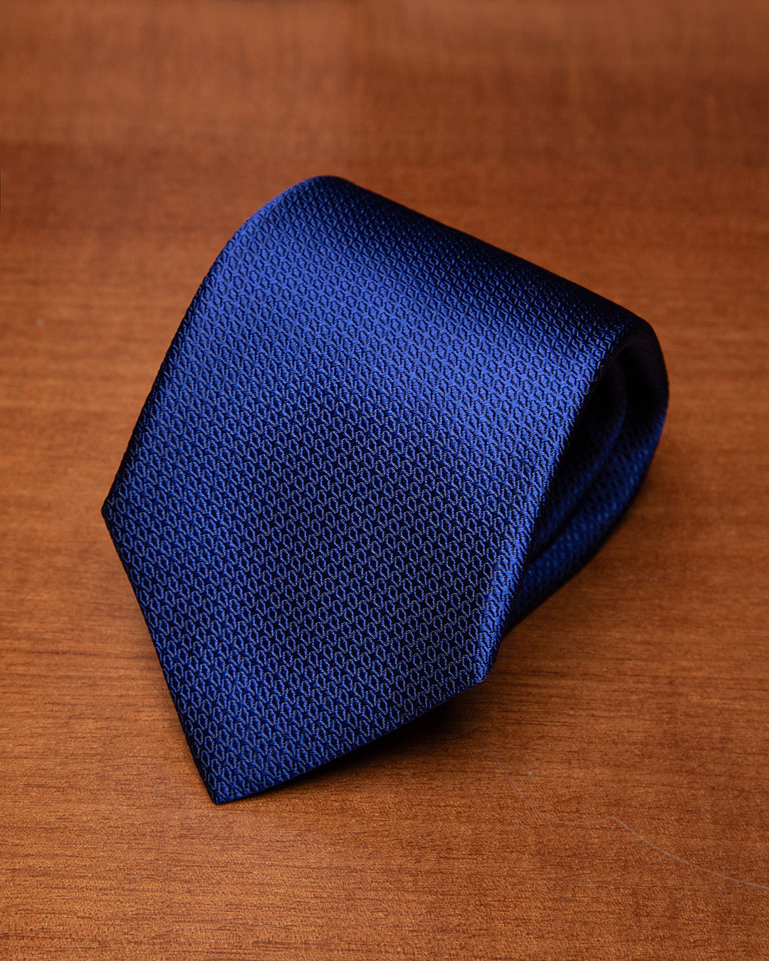 Cravatta Nido D'Ape Blu Elettrico