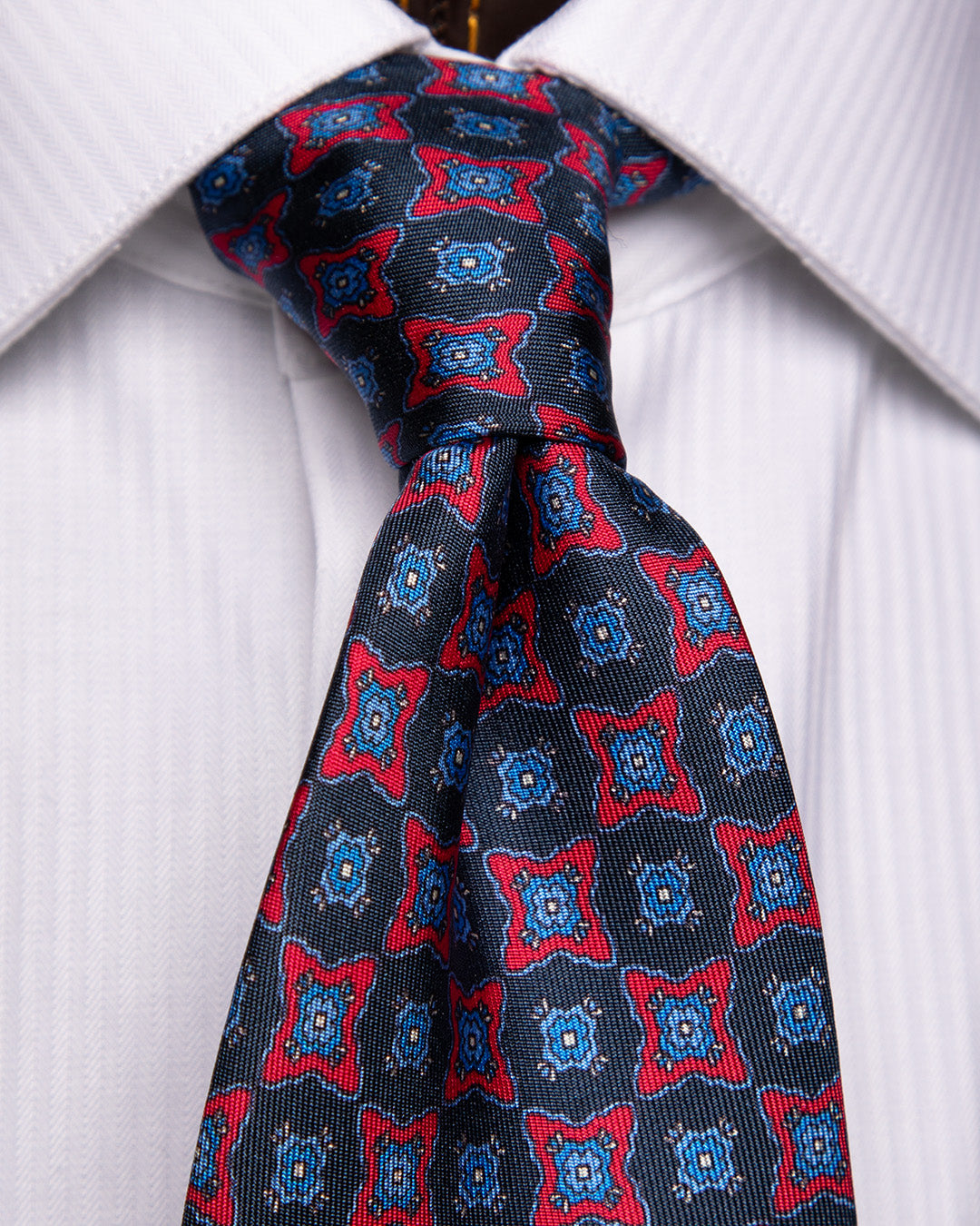 Cravatta Rosso e Blu Fantasia