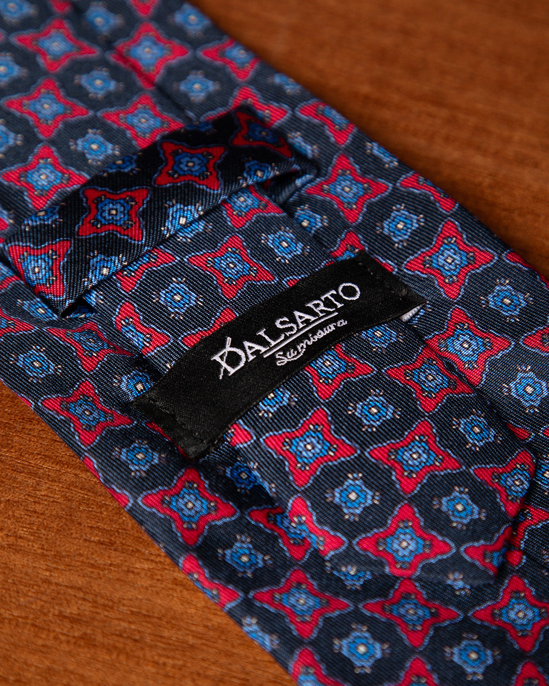 Cravatta Rosso e Blu Fantasia