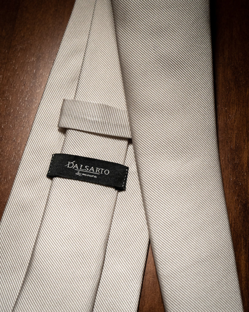 Agostino Silver Metal Tie
