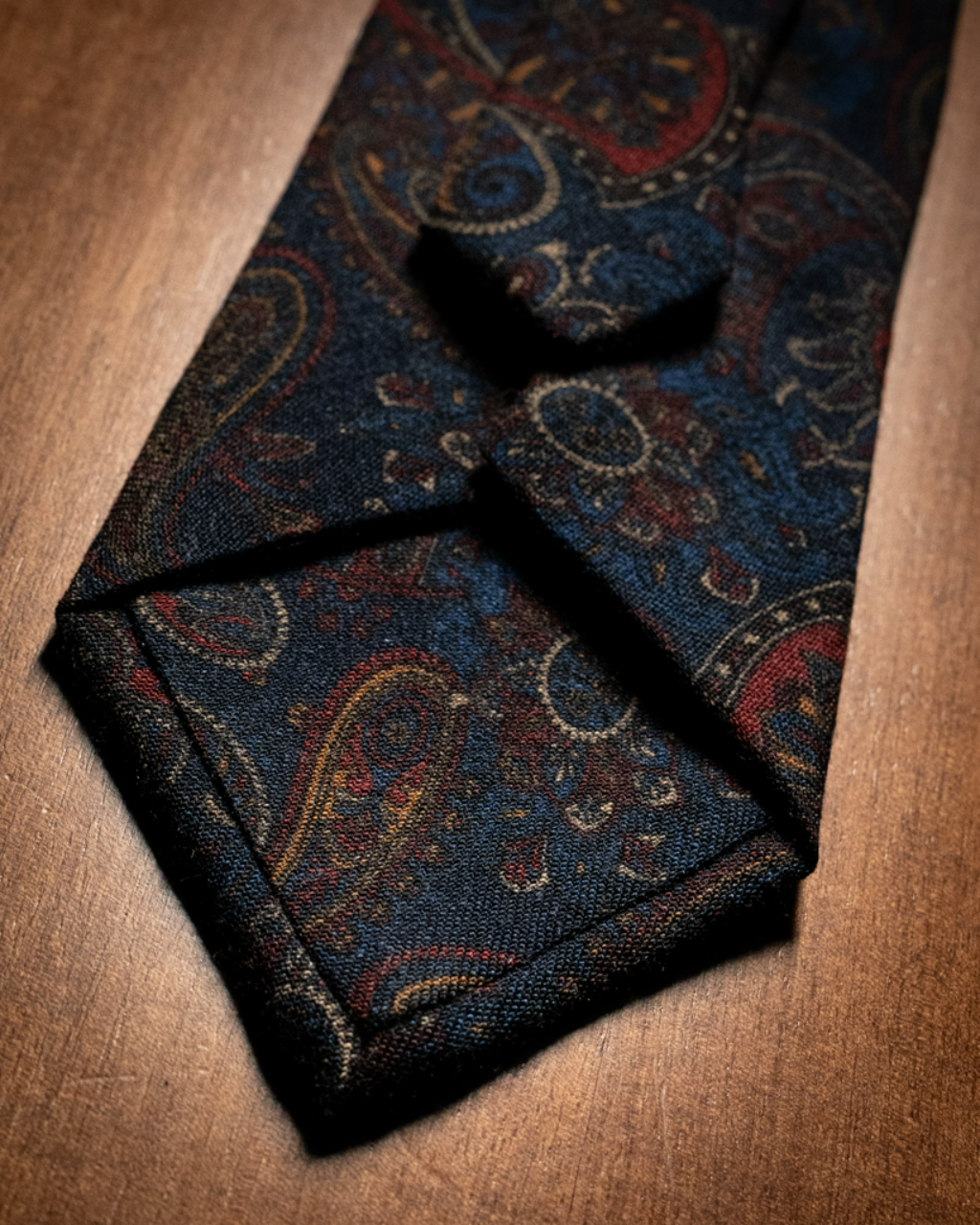 Cravatta Agostino Blu con Fantasia Floreale