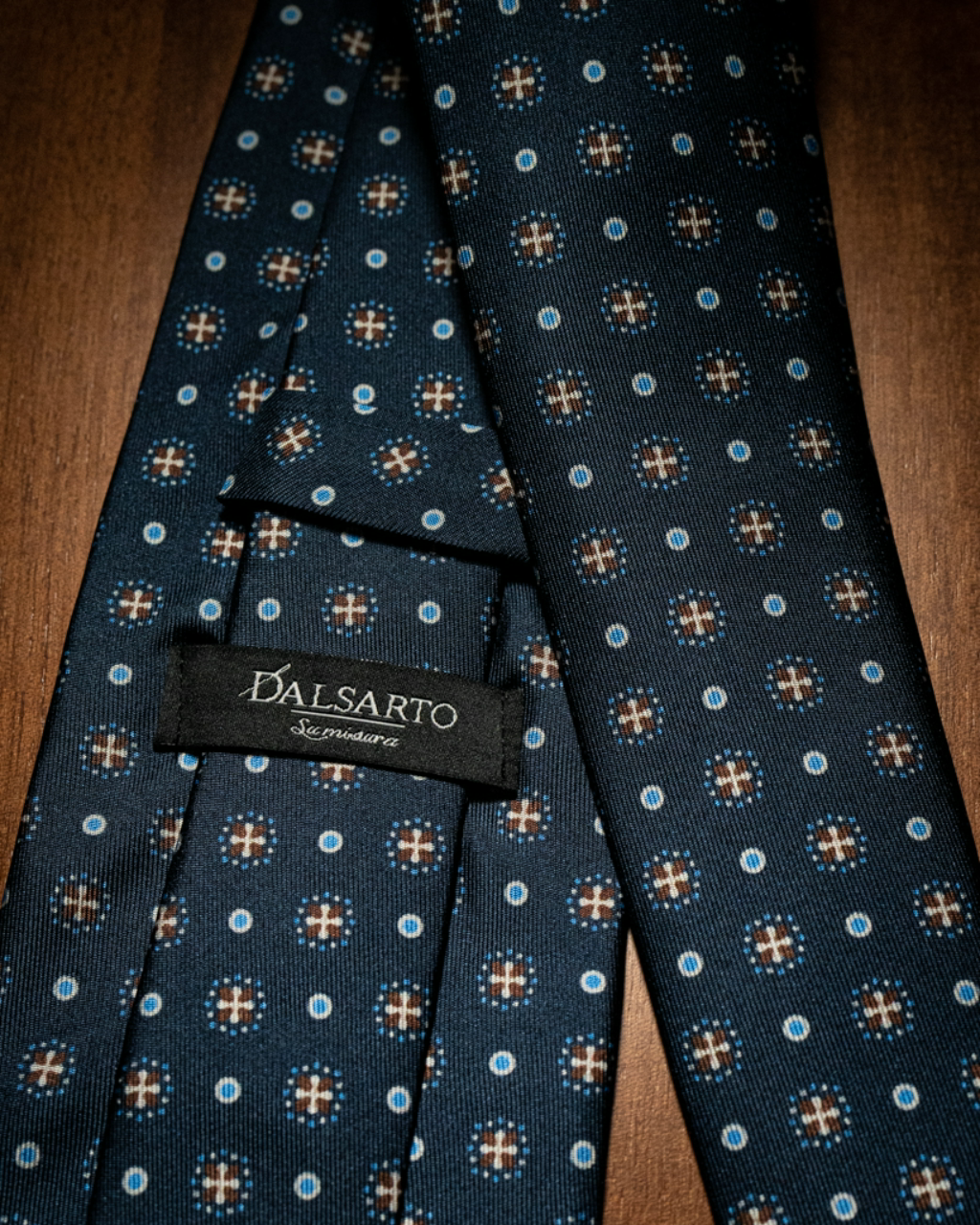 Agostino Medium Blue Patterned Tie