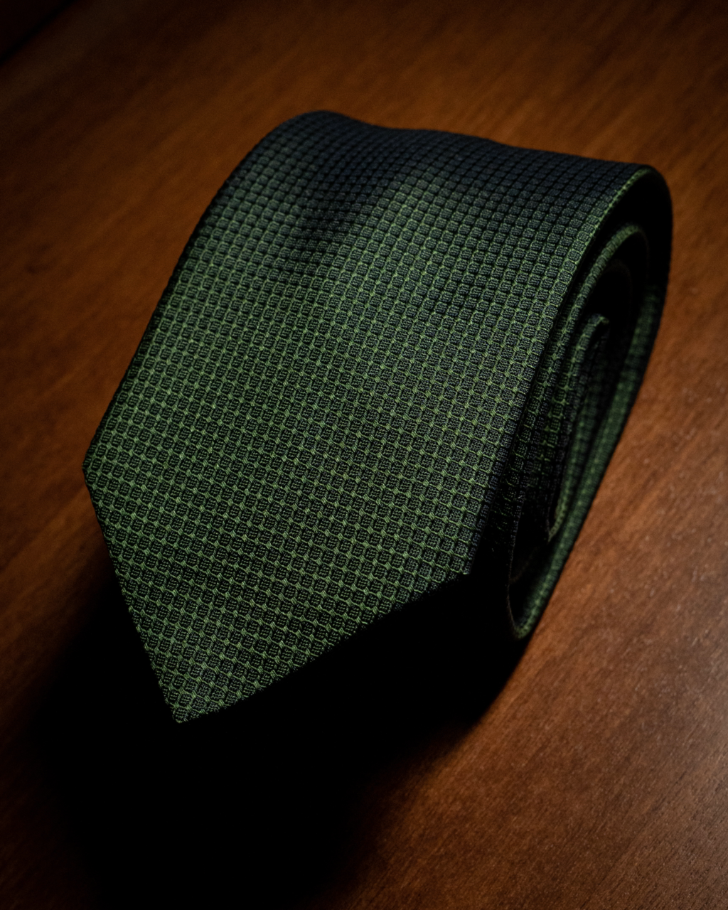 Agostino Velvet Green Tie