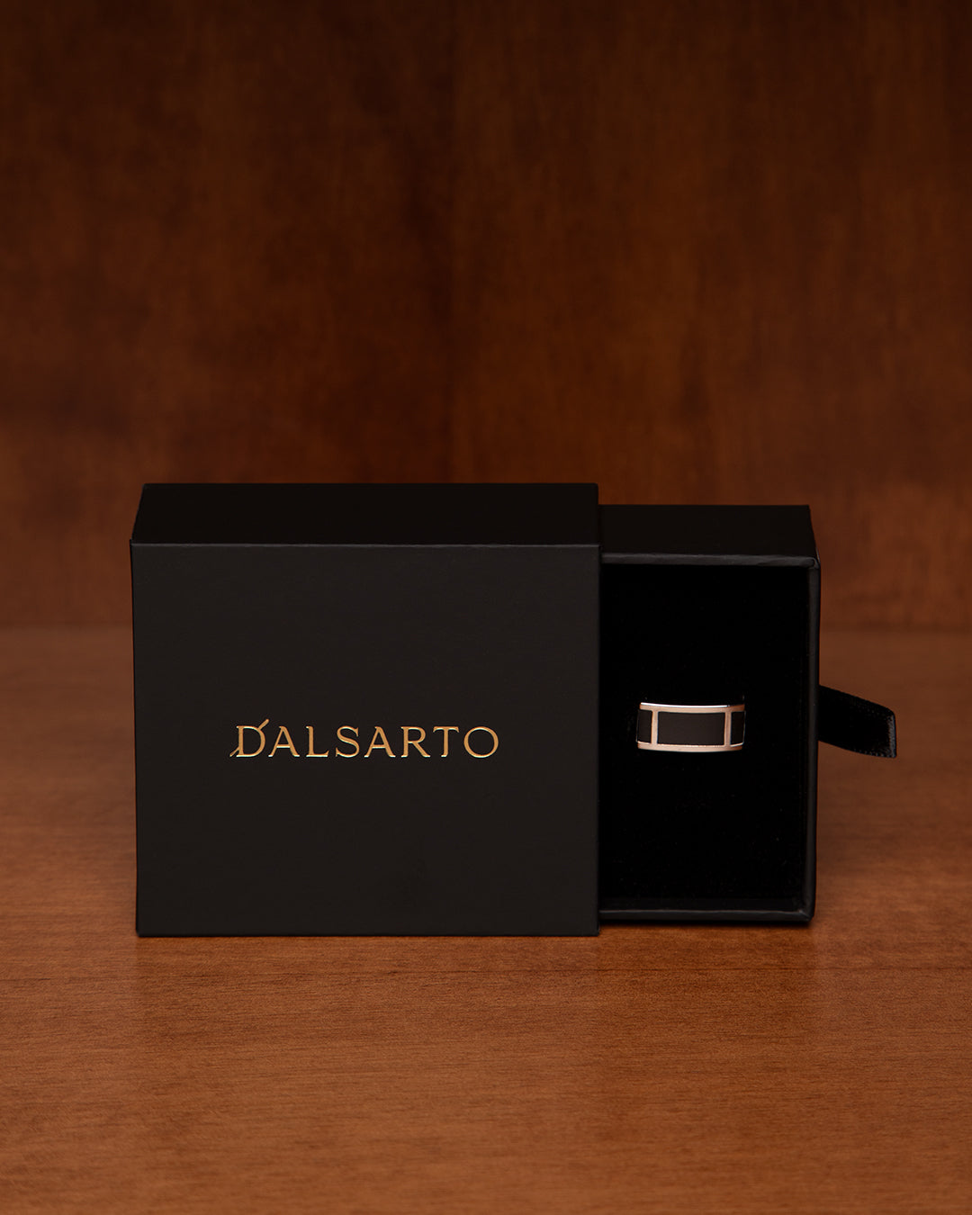 Black and Silver Rectangular Cufflinks