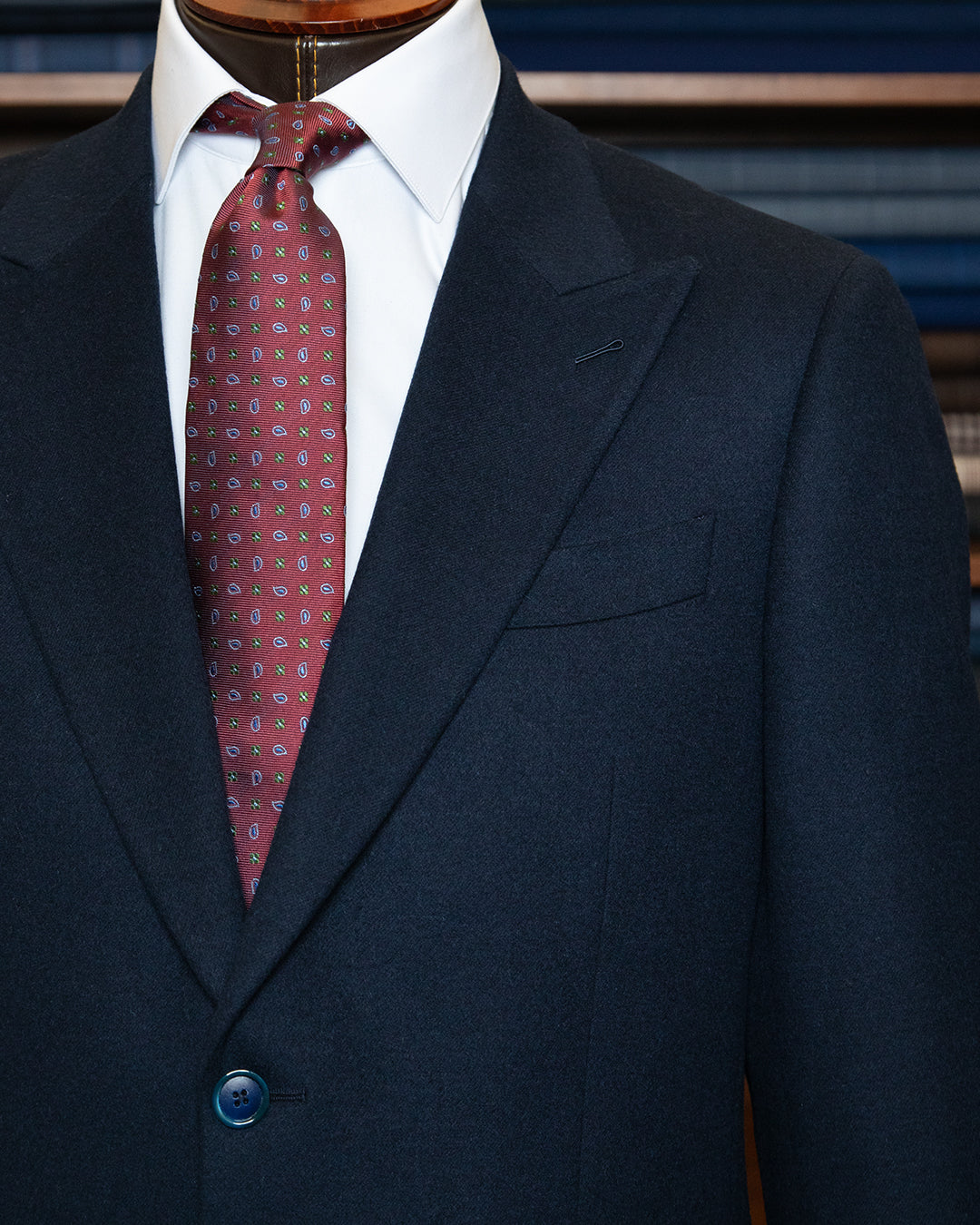 Giacca Bernini Blu Lana,Cashmere e Seta