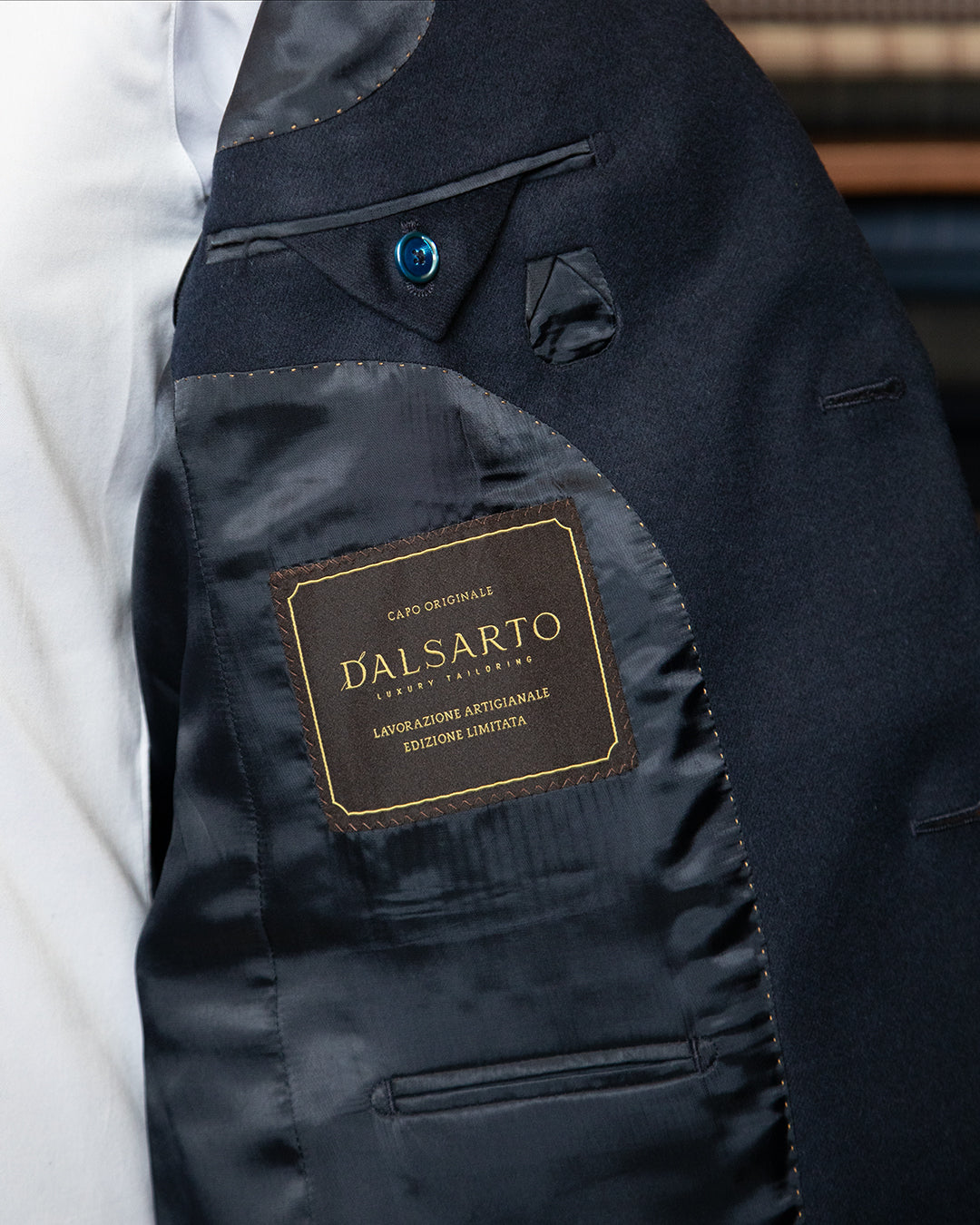 Giacca Bernini Blu Lana,Cashmere e Seta