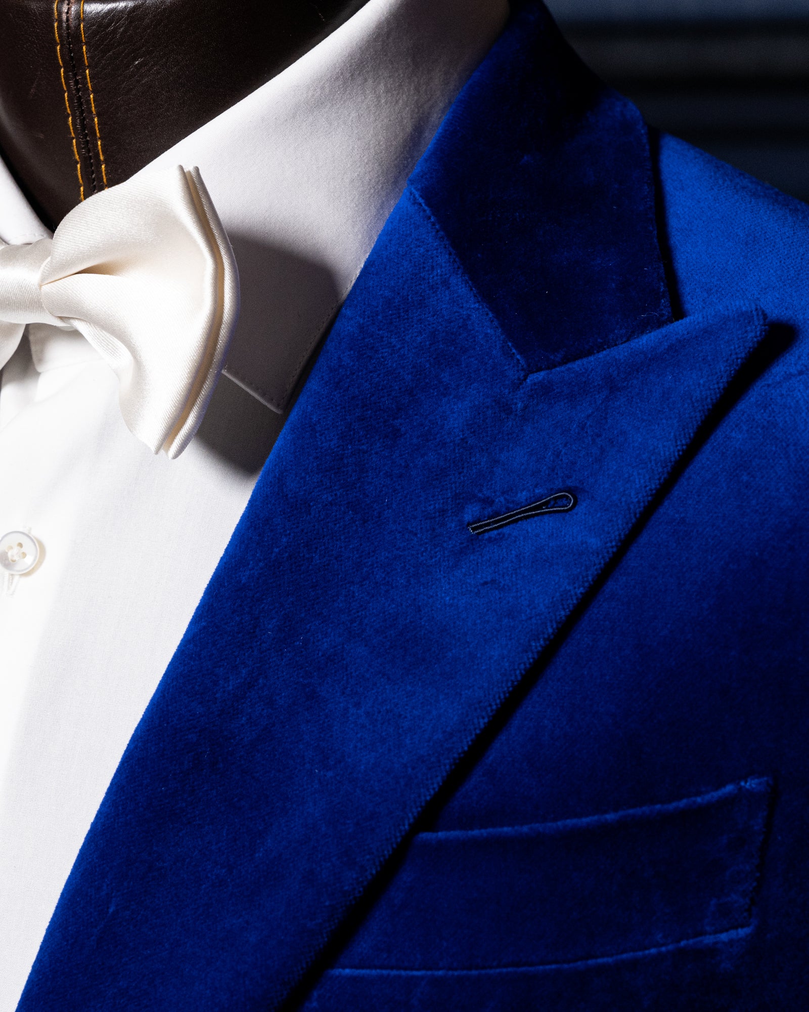 Giacca Bernini Velluto Blu Elettrico