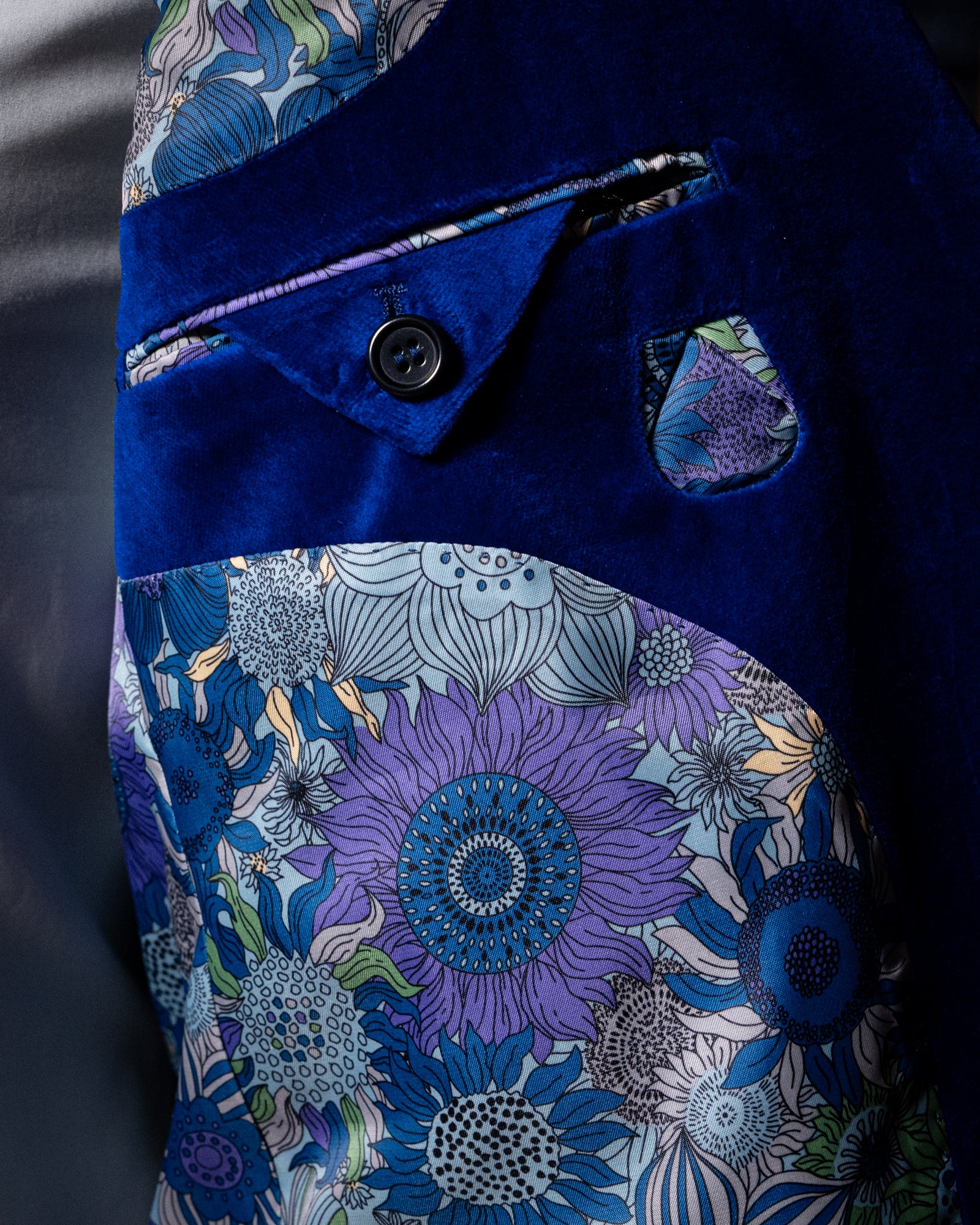 Bernini Blue Velvet Jacket