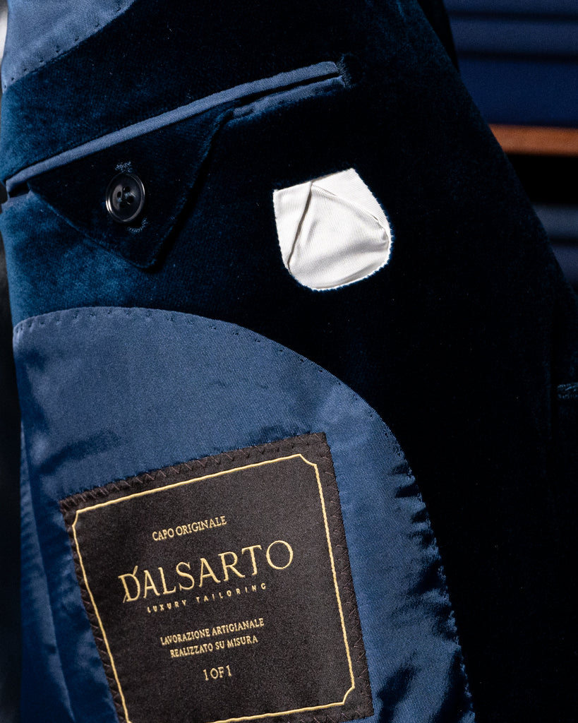 Bernini Blue Velvet Jacket