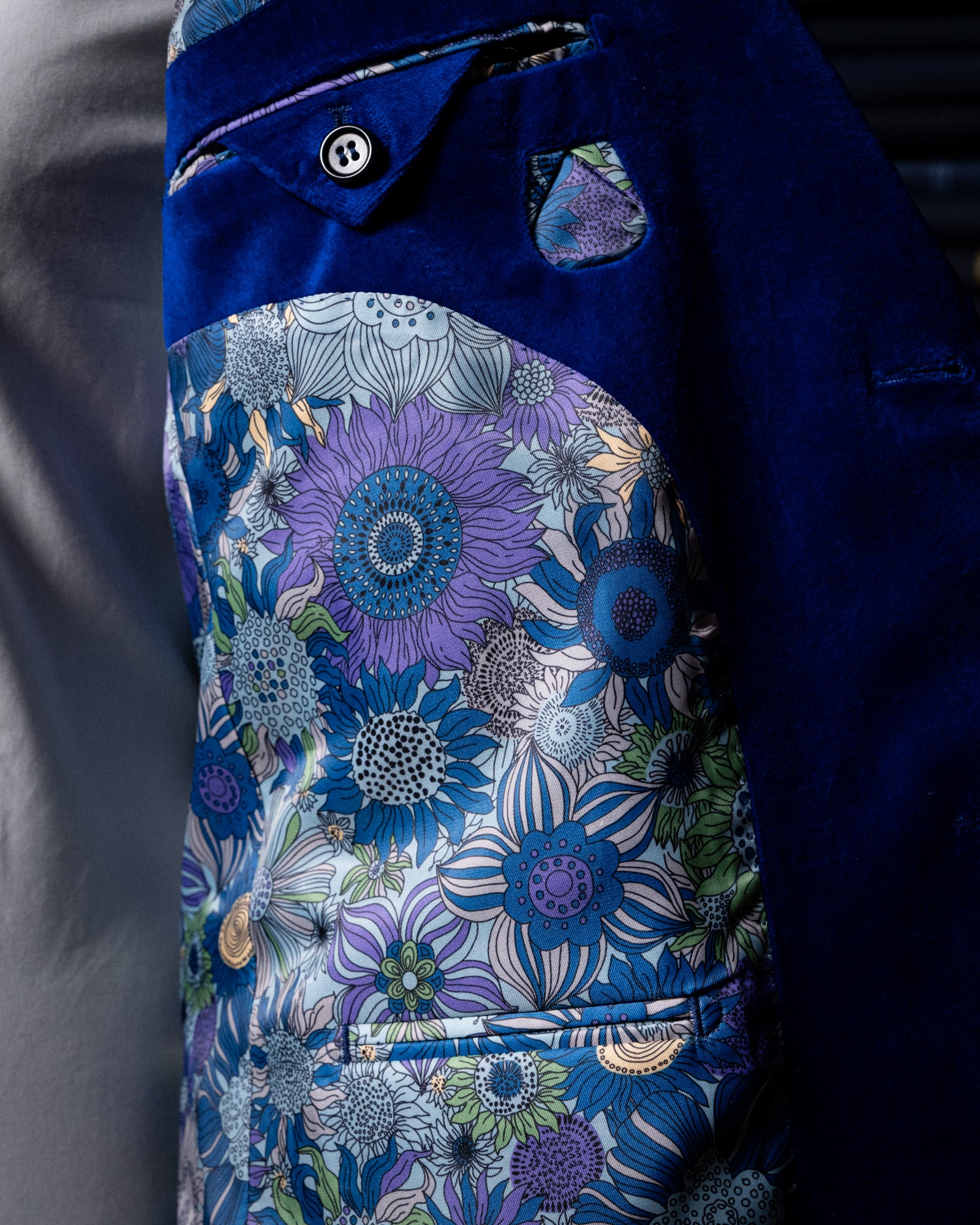 Bernini Blue Velvet Jacket