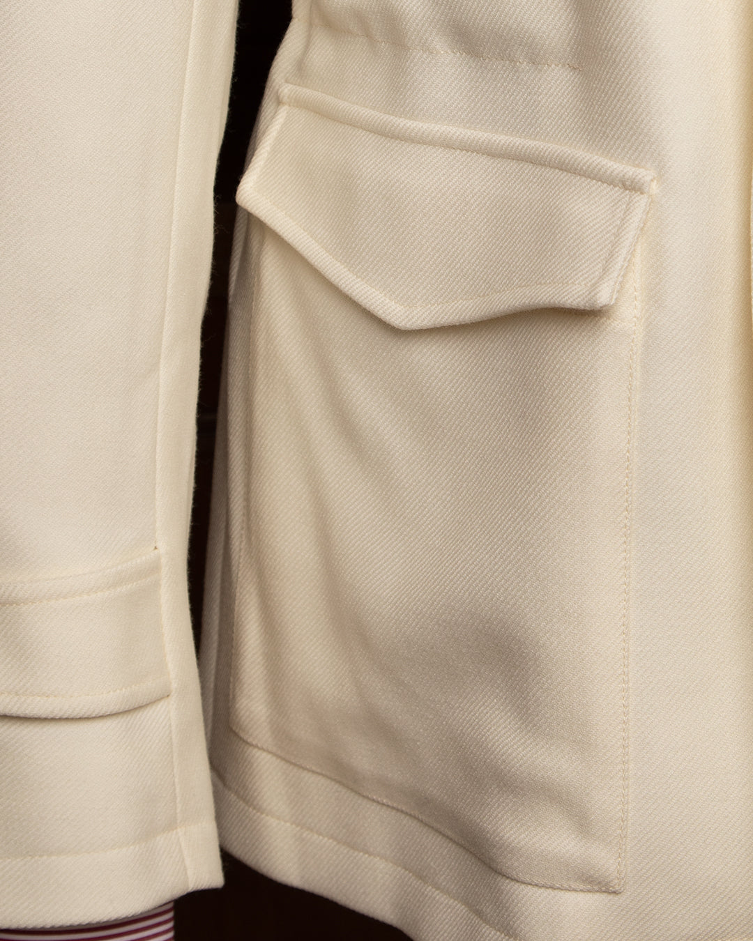 Giacca Bianco Panna con Cappuccio