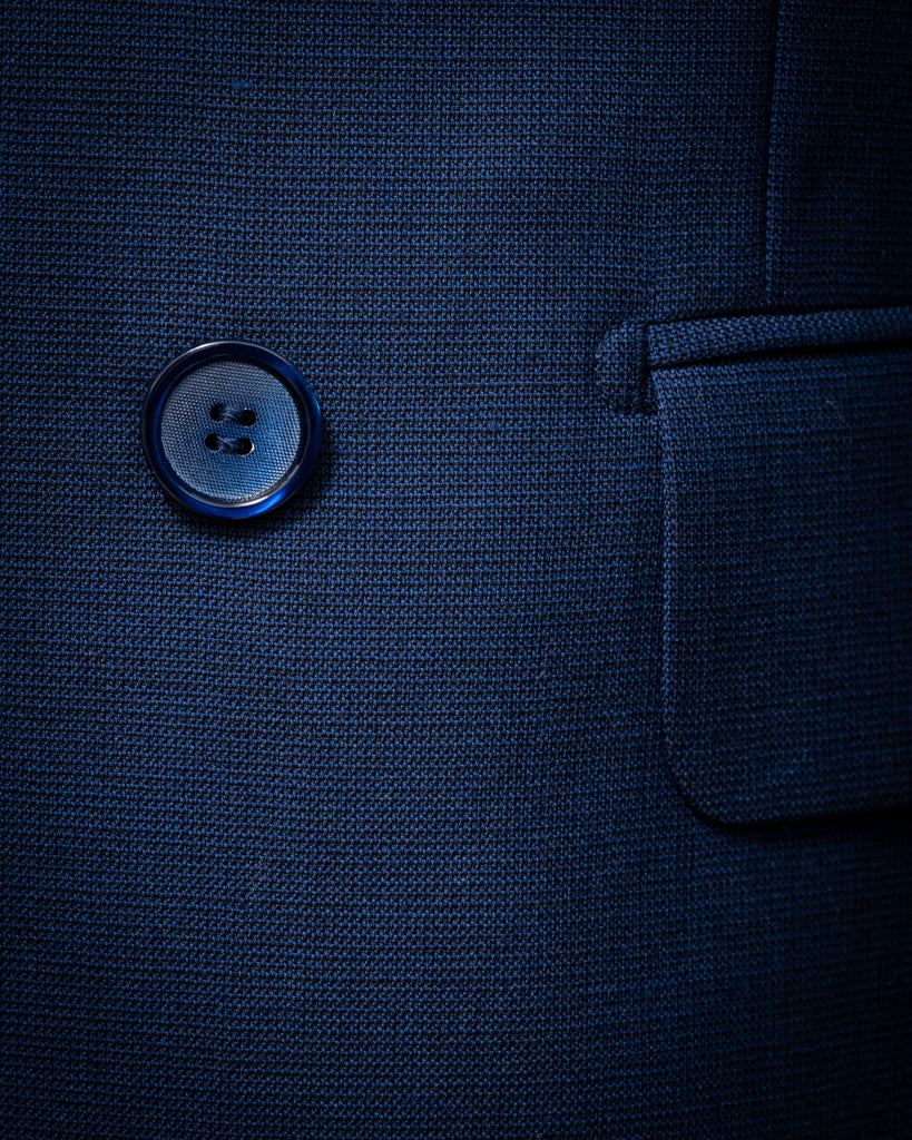 Canova Double-Breasted Navy Blue Jacket
