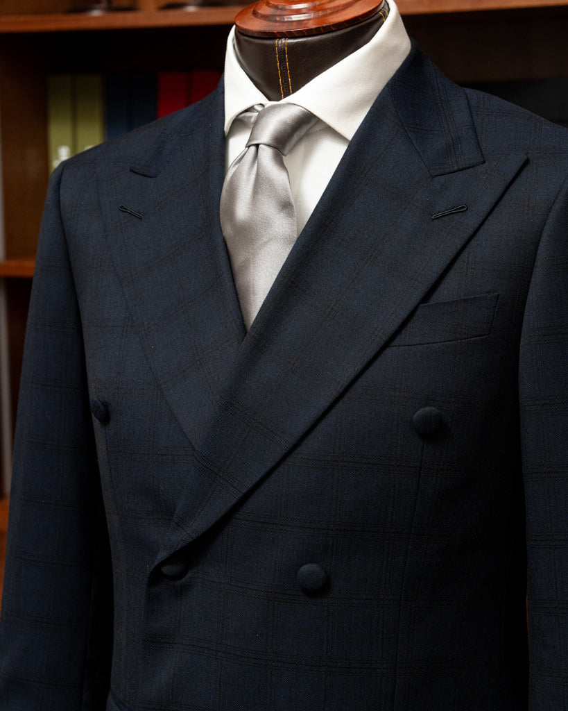 Blue Canova Jacket with Black Checks