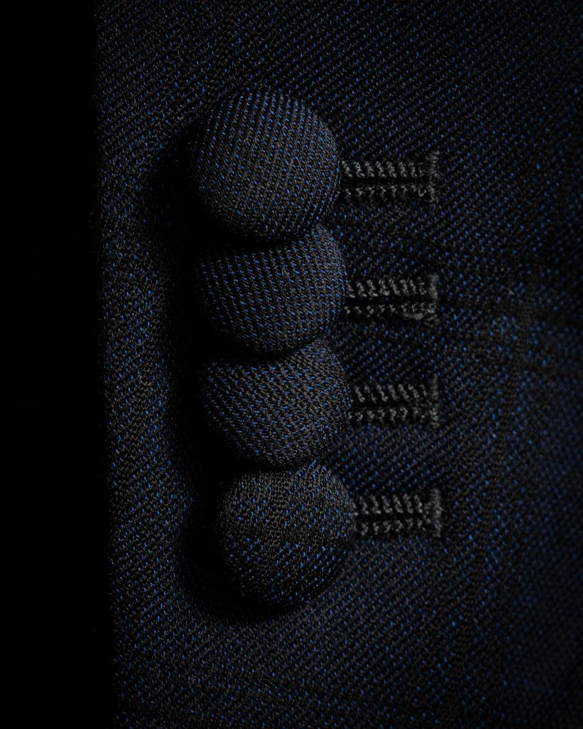 Blue Canova Jacket with Black Checks