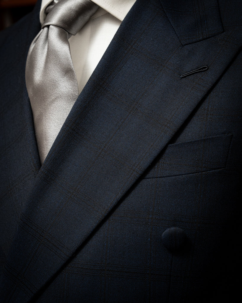 Blue Canova Jacket with Black Checks