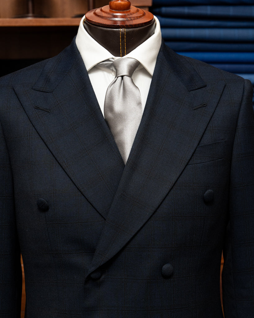 Blue Canova Jacket with Black Checks