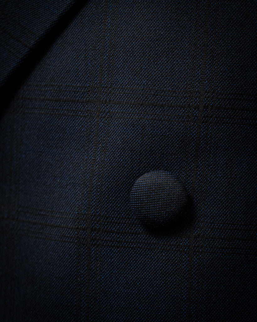 Blue Canova Jacket with Black Checks
