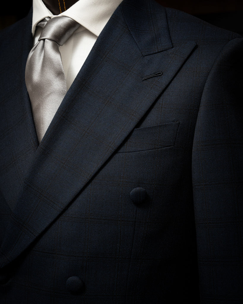 Blue Canova Jacket with Black Checks