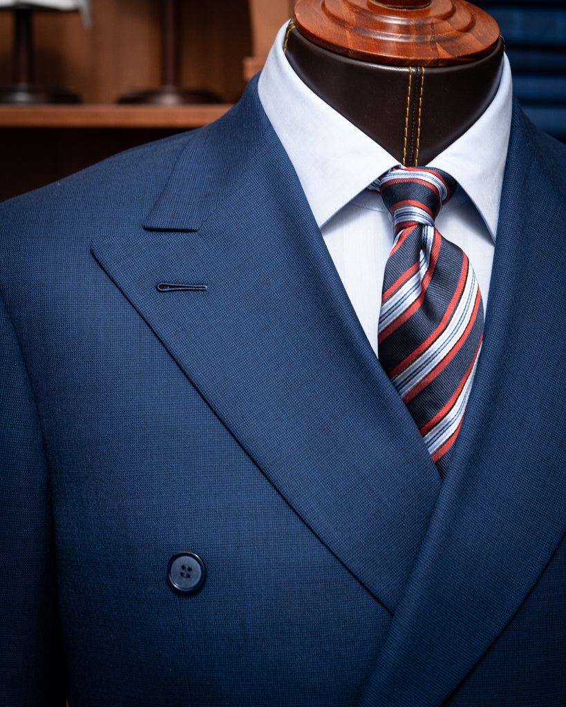 Canova Double-Breasted Navy Blue Jacket