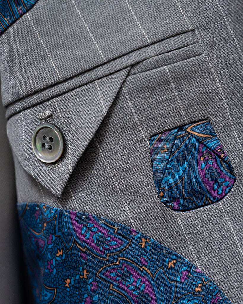 Canova Grey Pinstripe Jacket