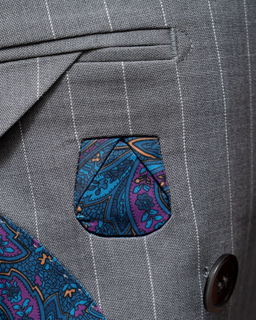 Canova Grey Pinstripe Jacket
