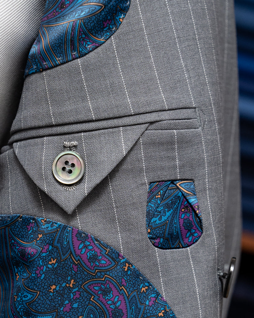 Canova Grey Pinstripe Jacket