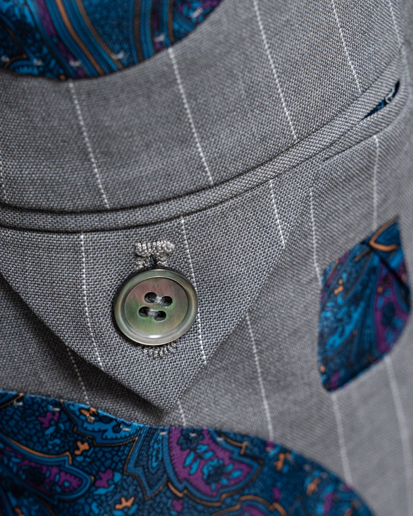 Canova Grey Pinstripe Jacket